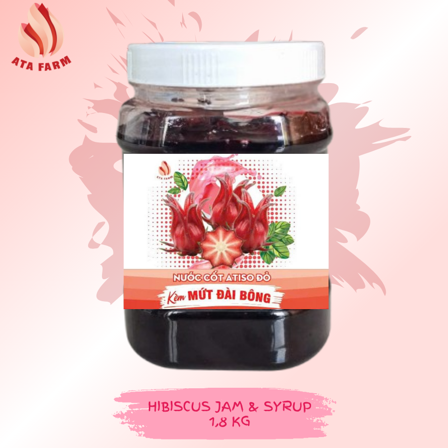 Nước cốt Atiso đỏ kèm Mứt đài bông 1.8(kg)